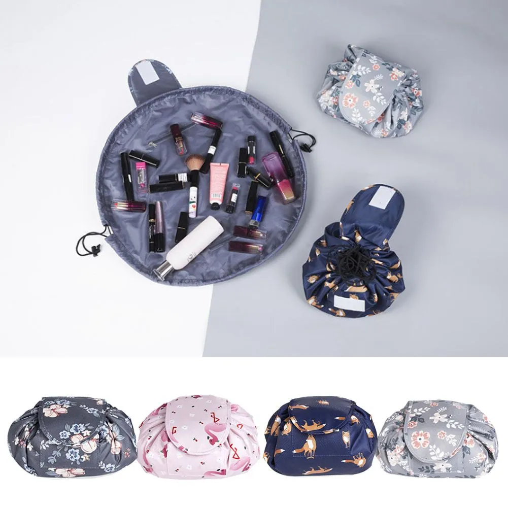 Portable Makeup Drawstring Bags Storage Magic Travel Pouch Cosmetic Woman Bag