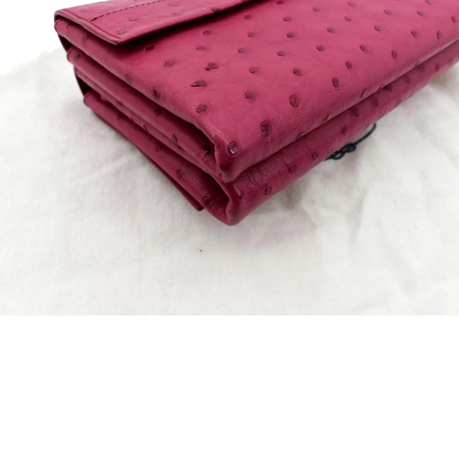 PRADA Leather Chain Shoulder Bag Pink BT0992