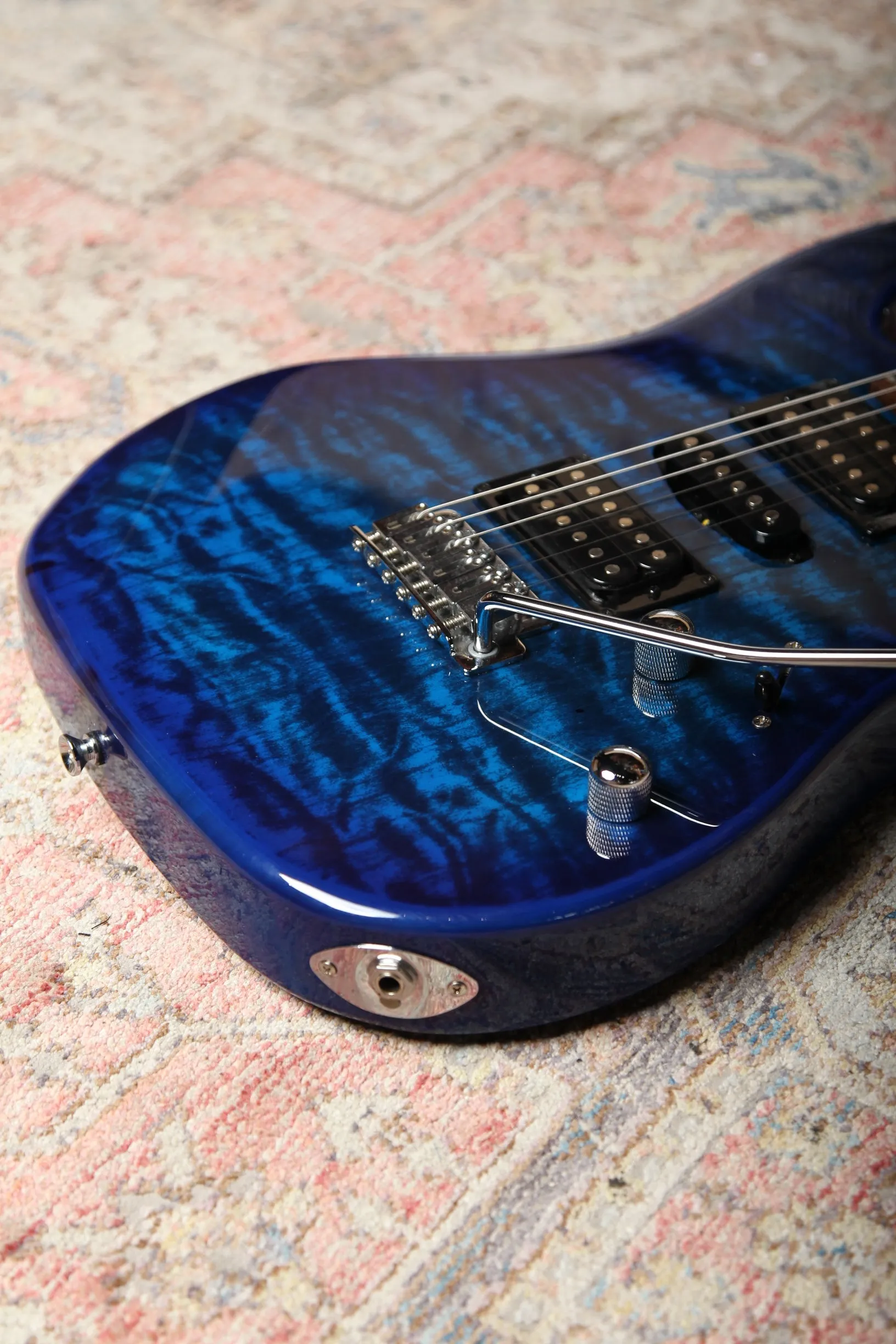 Pre-Owned Ibanez GIO GRX70QA - Transparent Blue Burst