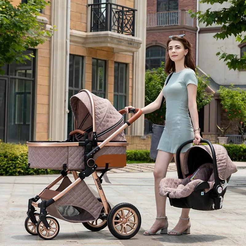 Premium 3-in-1 Baby Stroller (Car Seat & Base Included)