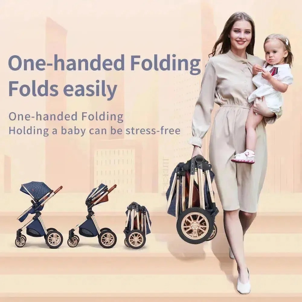 Premium 3-in-1 Baby Stroller (Car Seat & Base Included)