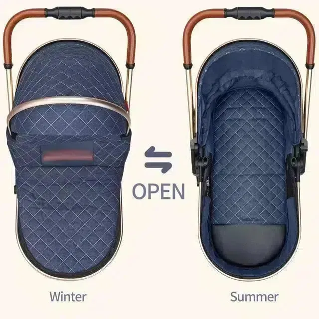 Premium 3-in-1 Baby Stroller (Car Seat & Base Included)