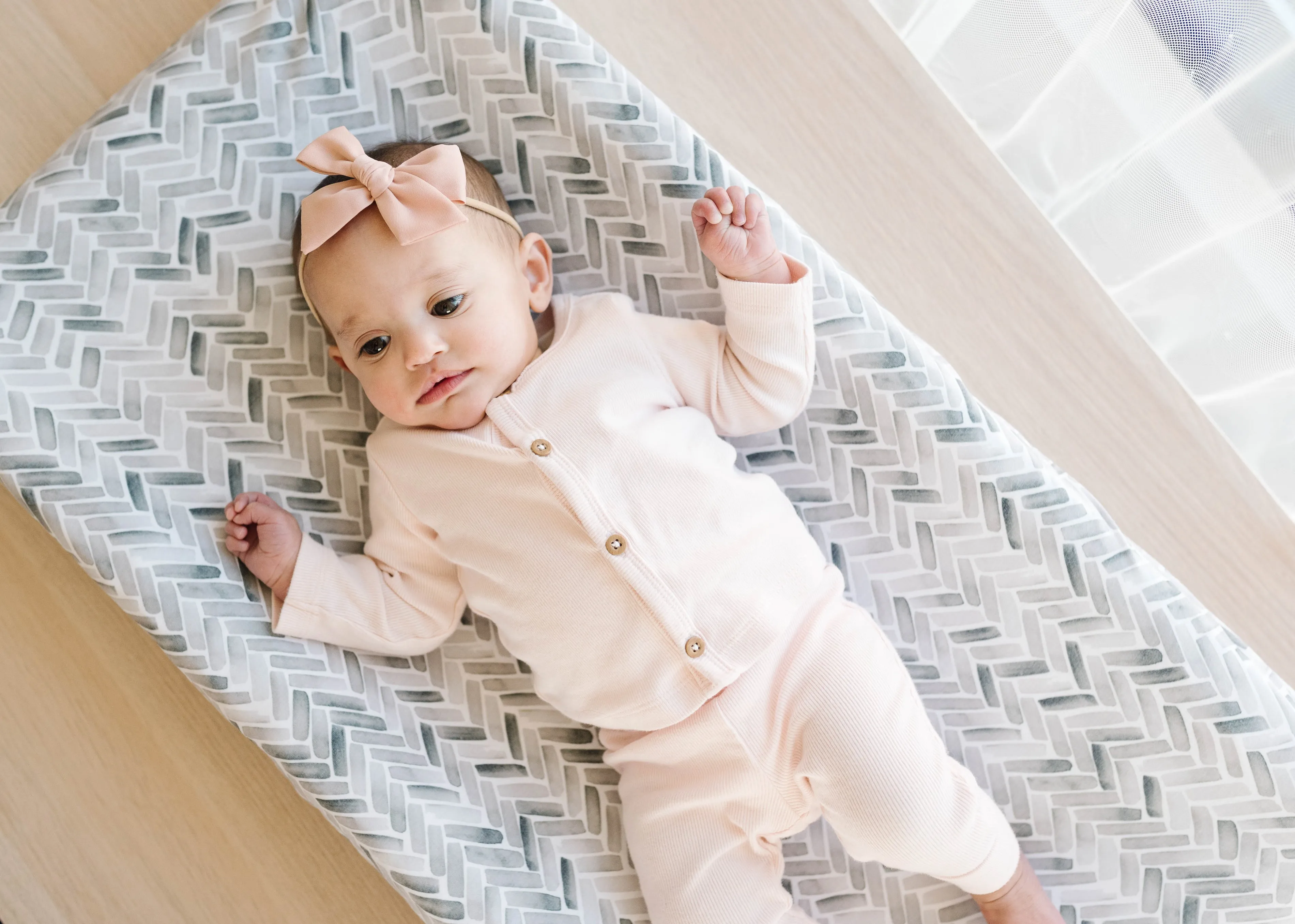 Premium Knit Diaper Changing Pad Cover - Alta
