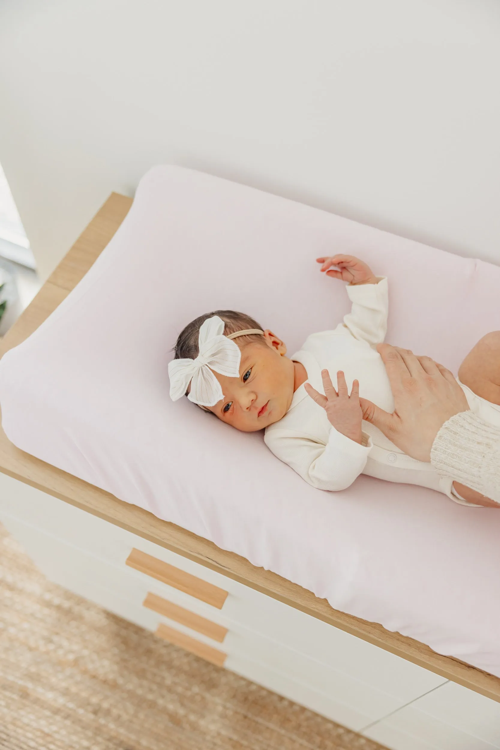 Premium Knit Diaper Changing Pad Cover - Blossom