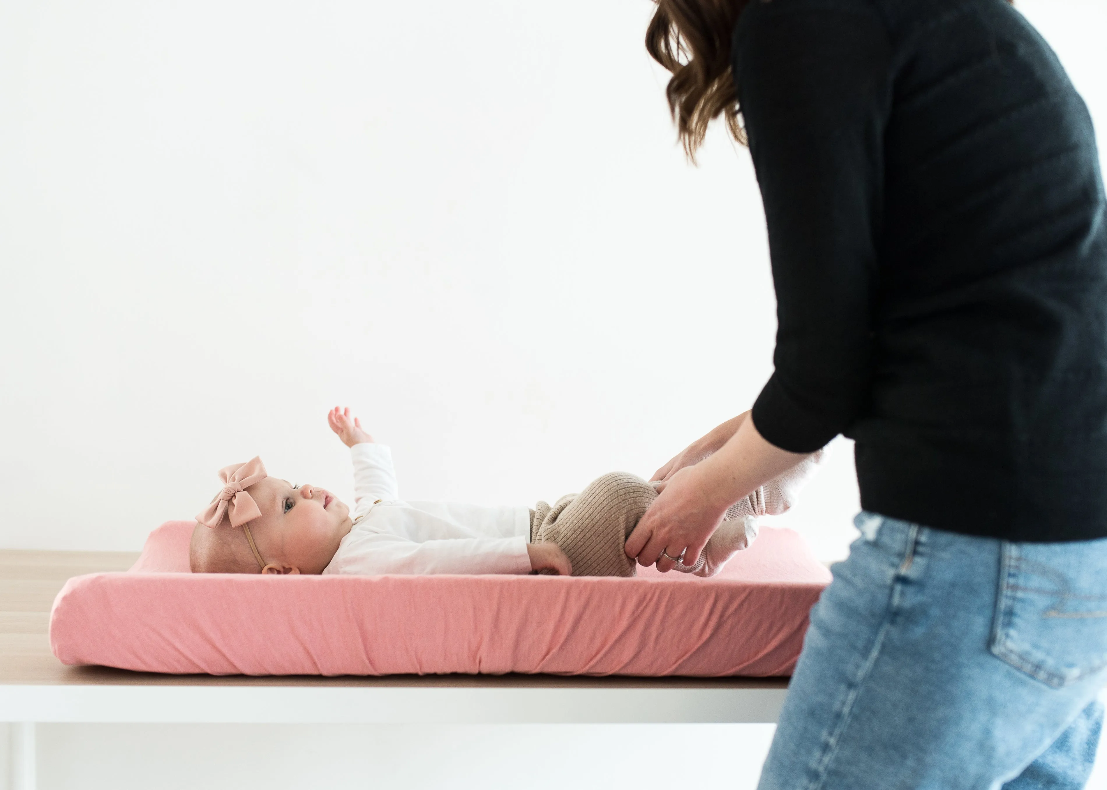 Premium Knit Diaper Changing Pad Cover - Darling
