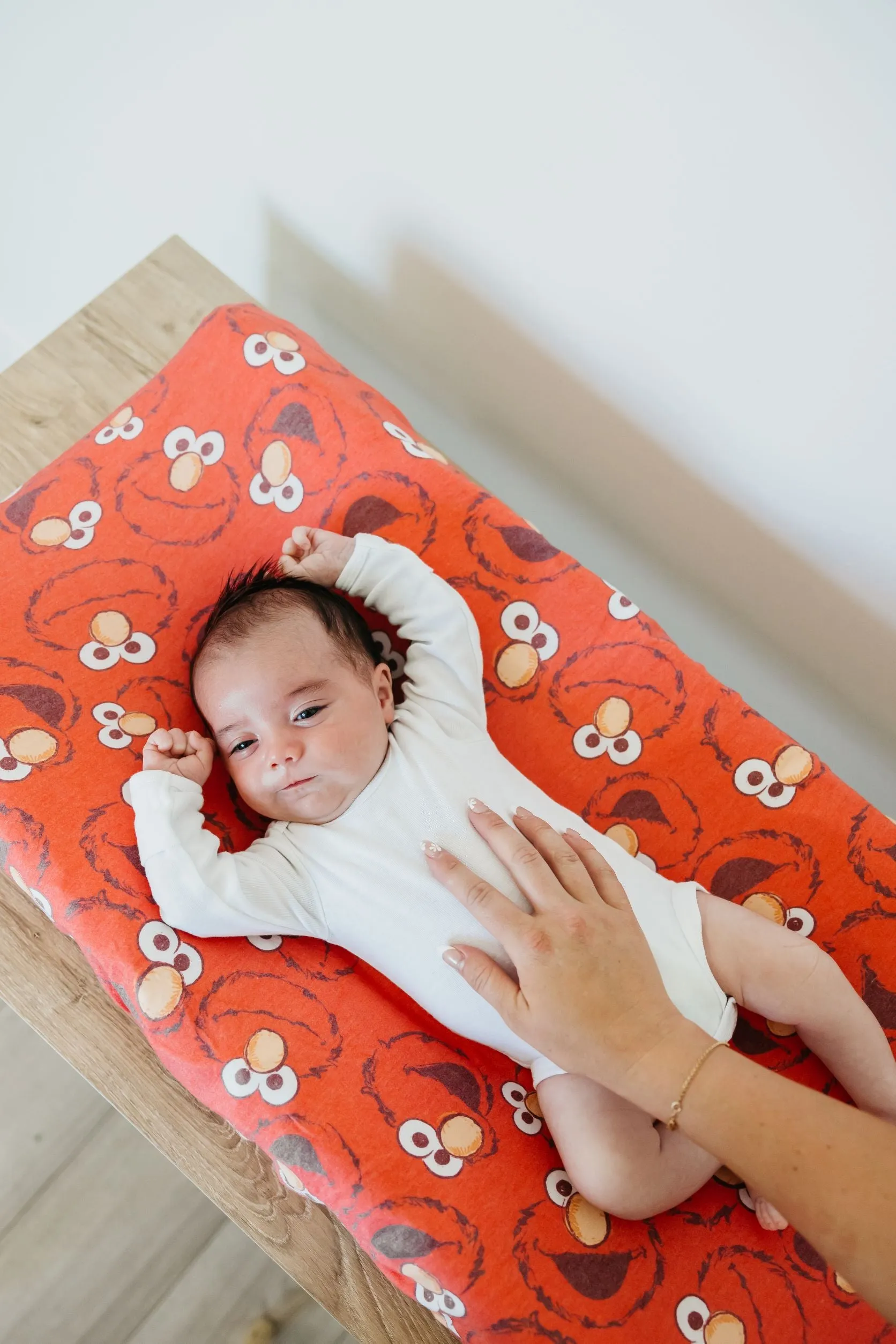 Premium Knit Diaper Changing Pad Cover - Elmo