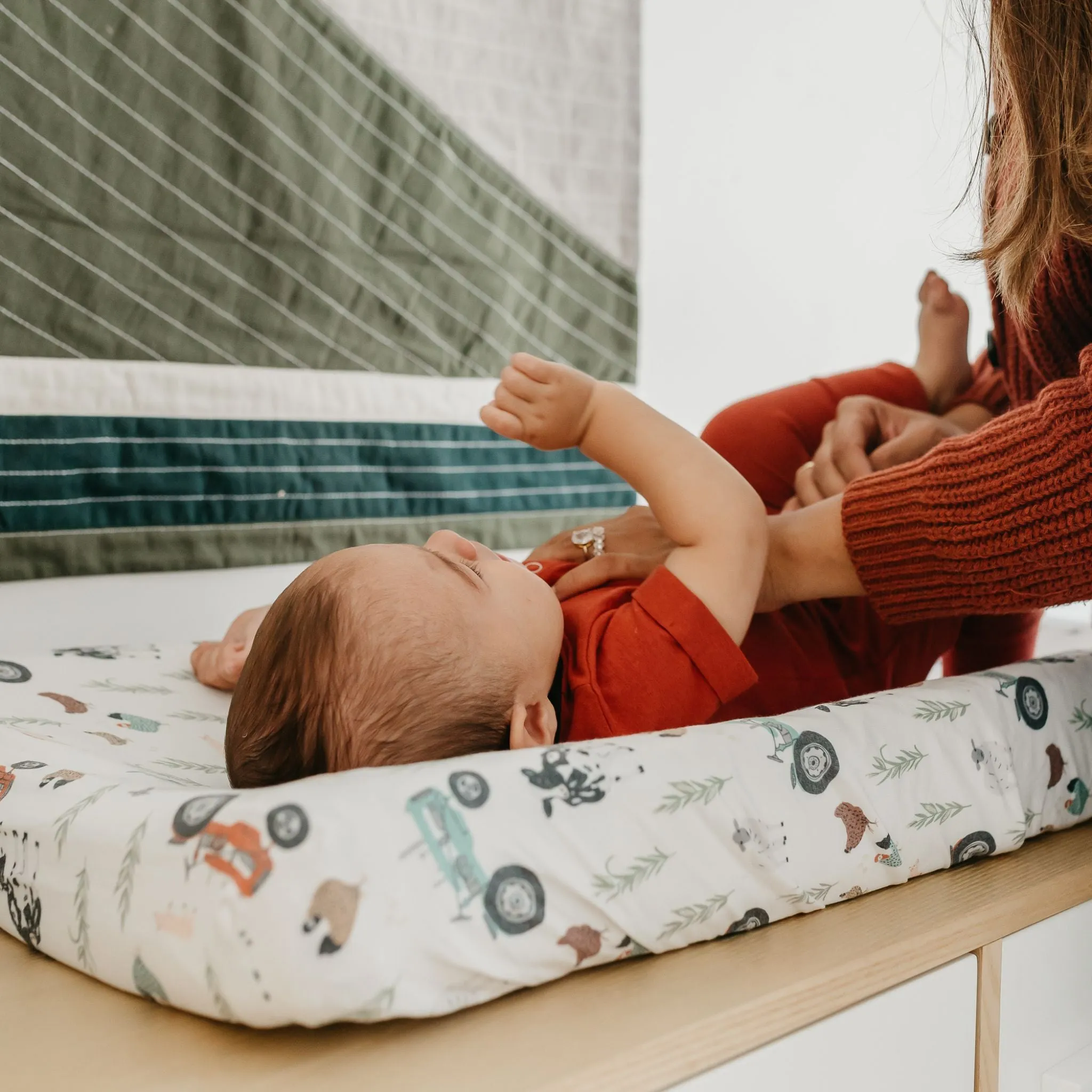Premium Knit Diaper Changing Pad Cover - Jo