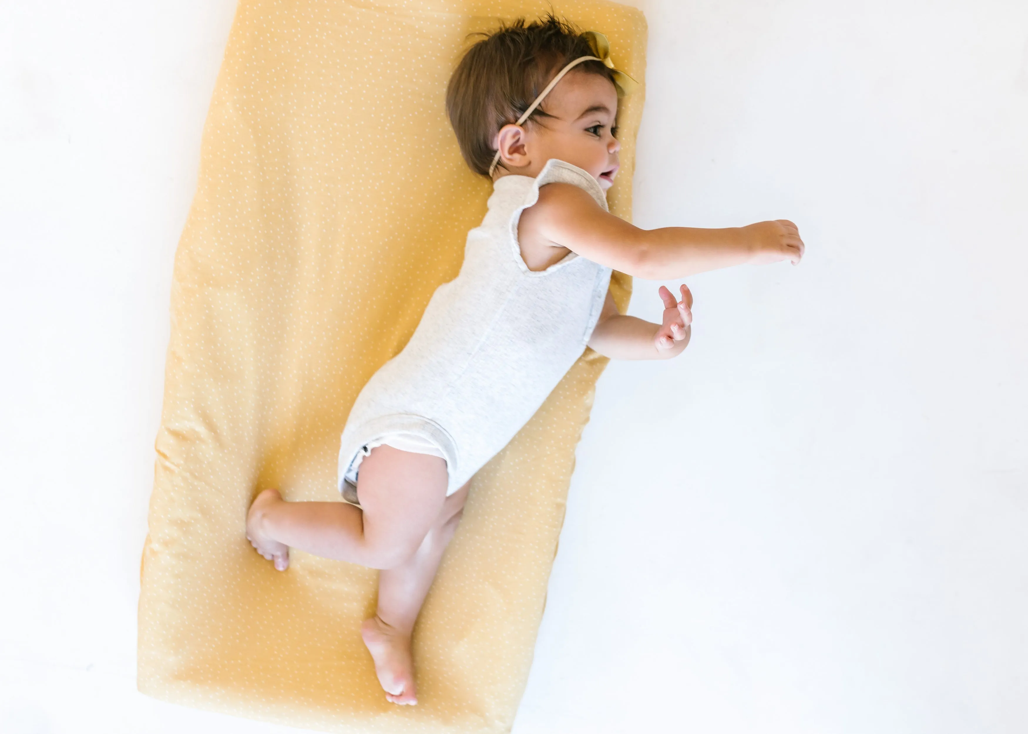Premium Knit Diaper Changing Pad Cover - Marigold