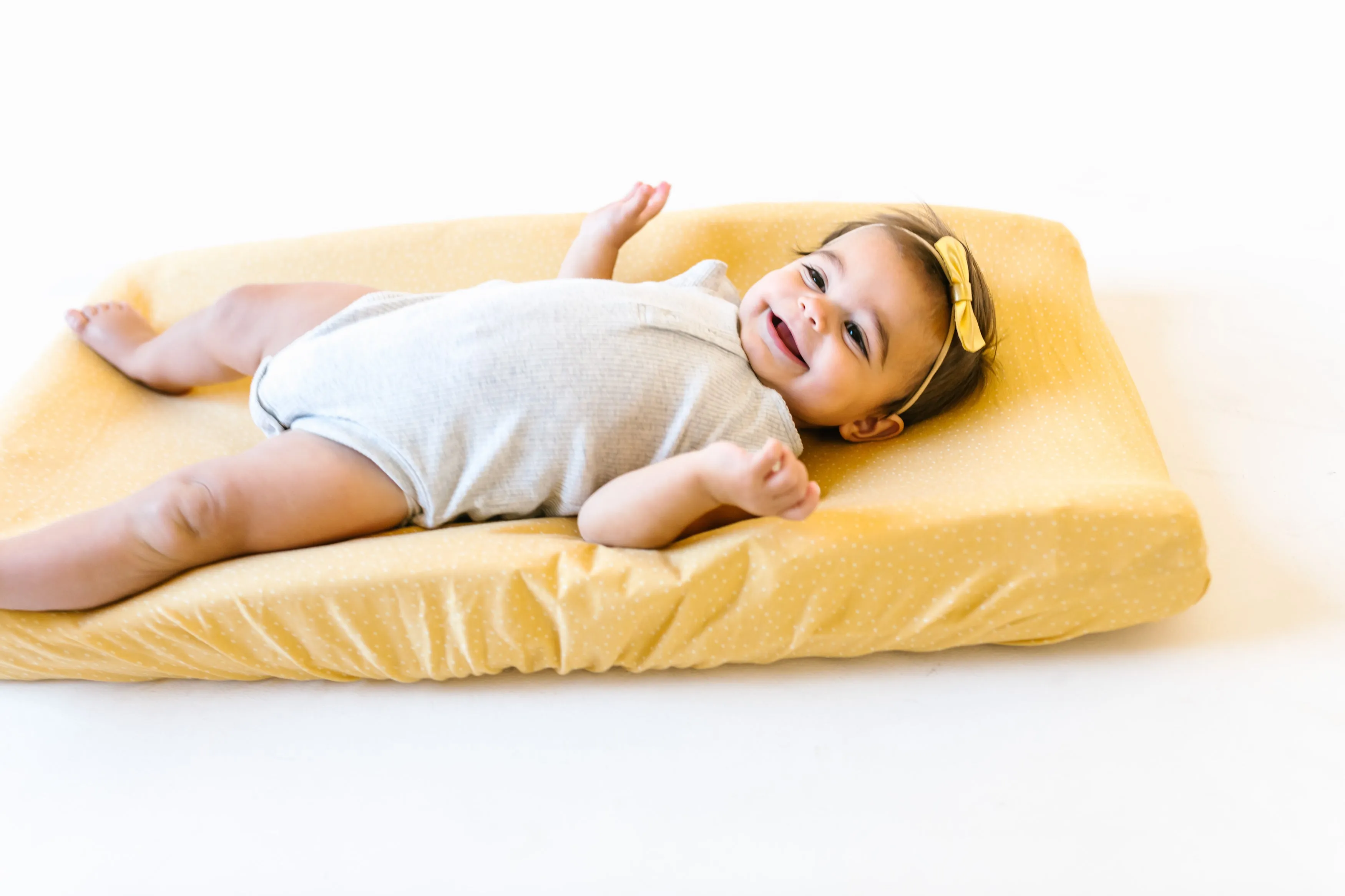 Premium Knit Diaper Changing Pad Cover - Marigold