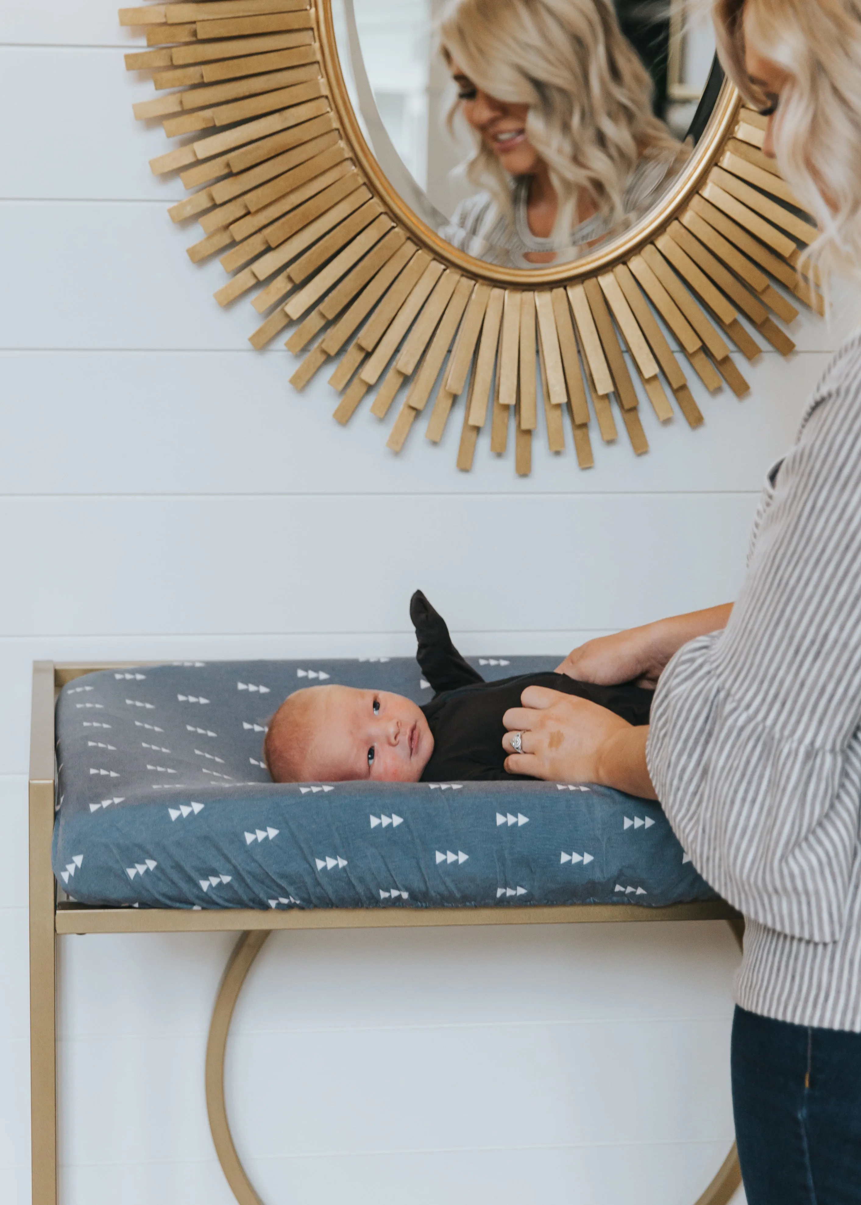 Premium Knit Diaper Changing Pad Cover - North