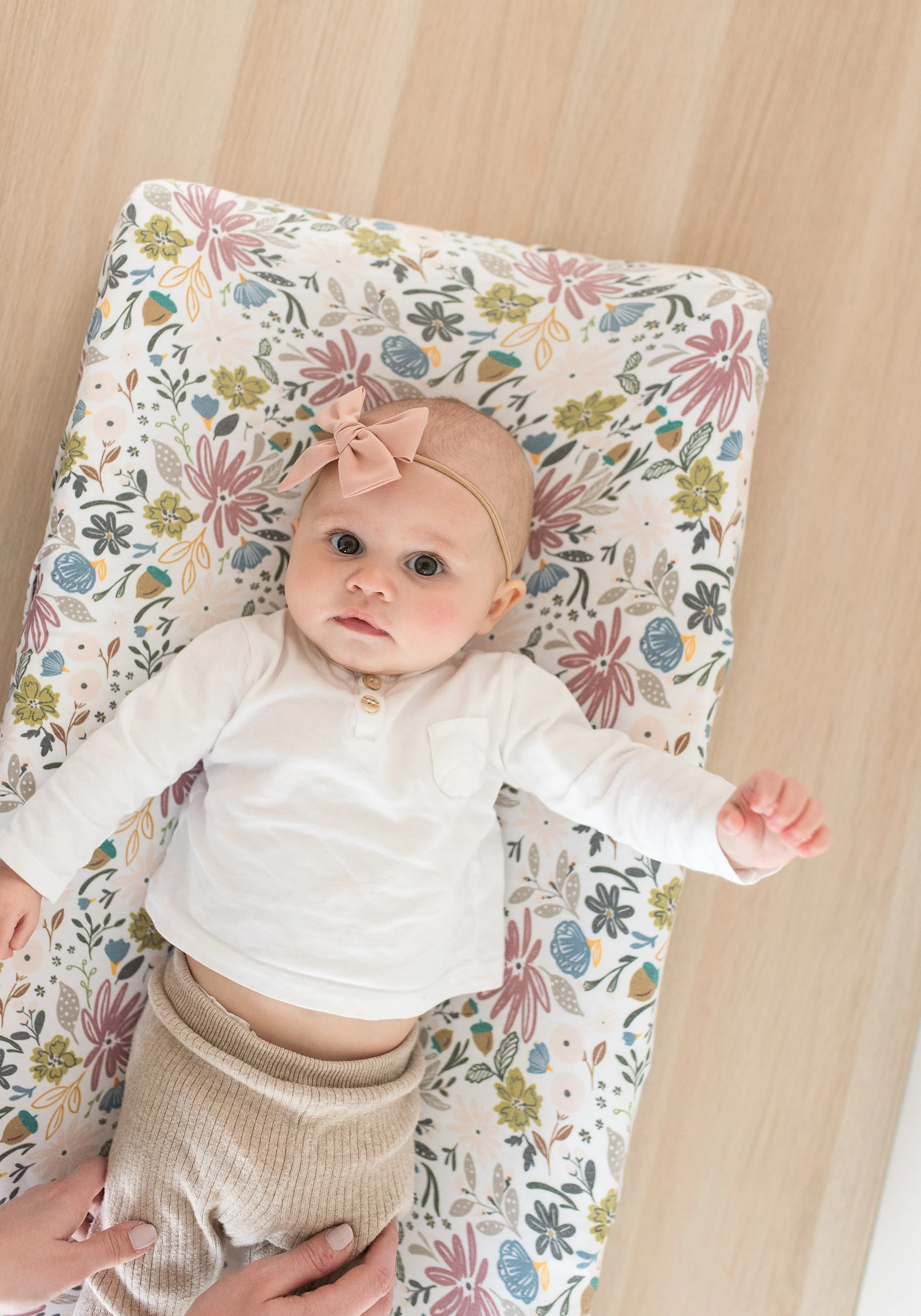 Premium Knit Diaper Changing Pad Cover - Olive