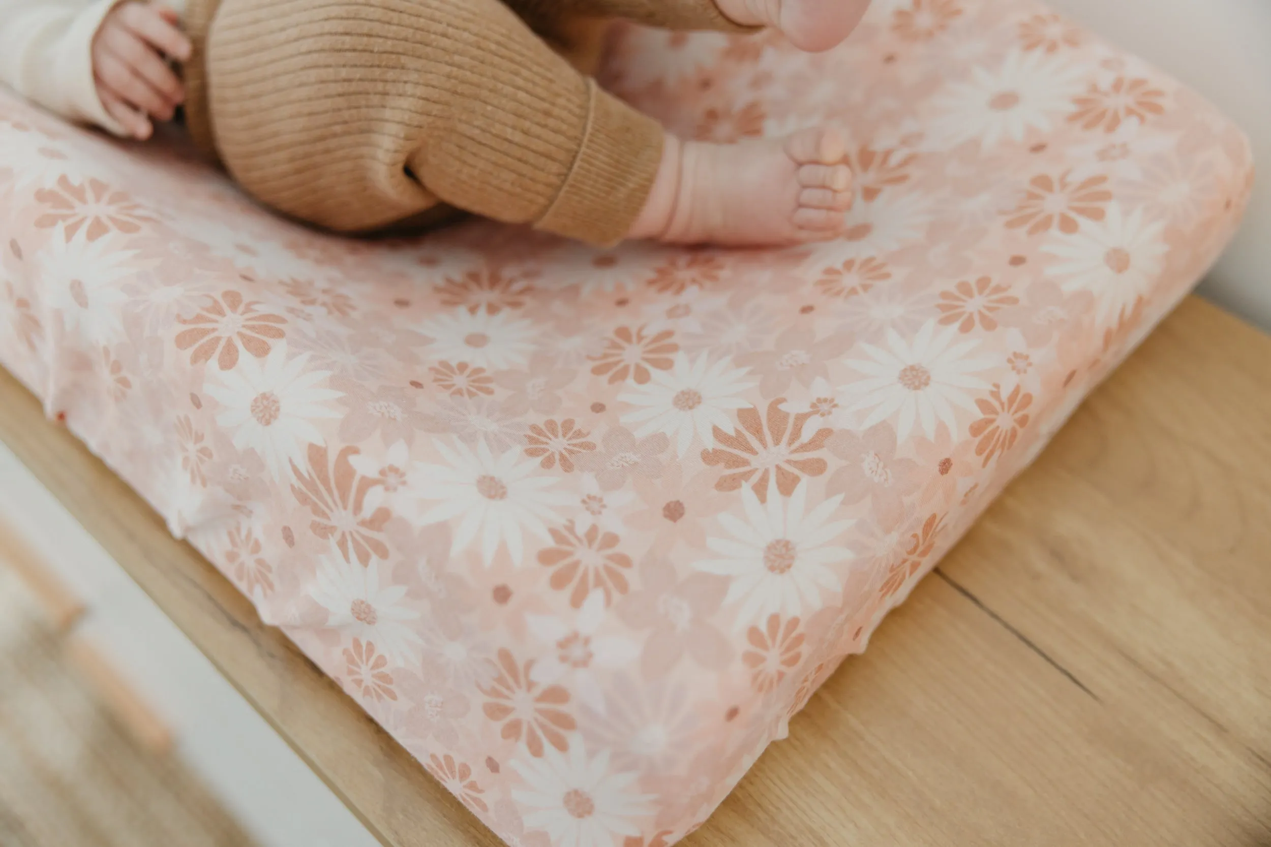 Premium Knit Diaper Changing Pad Cover - Penny