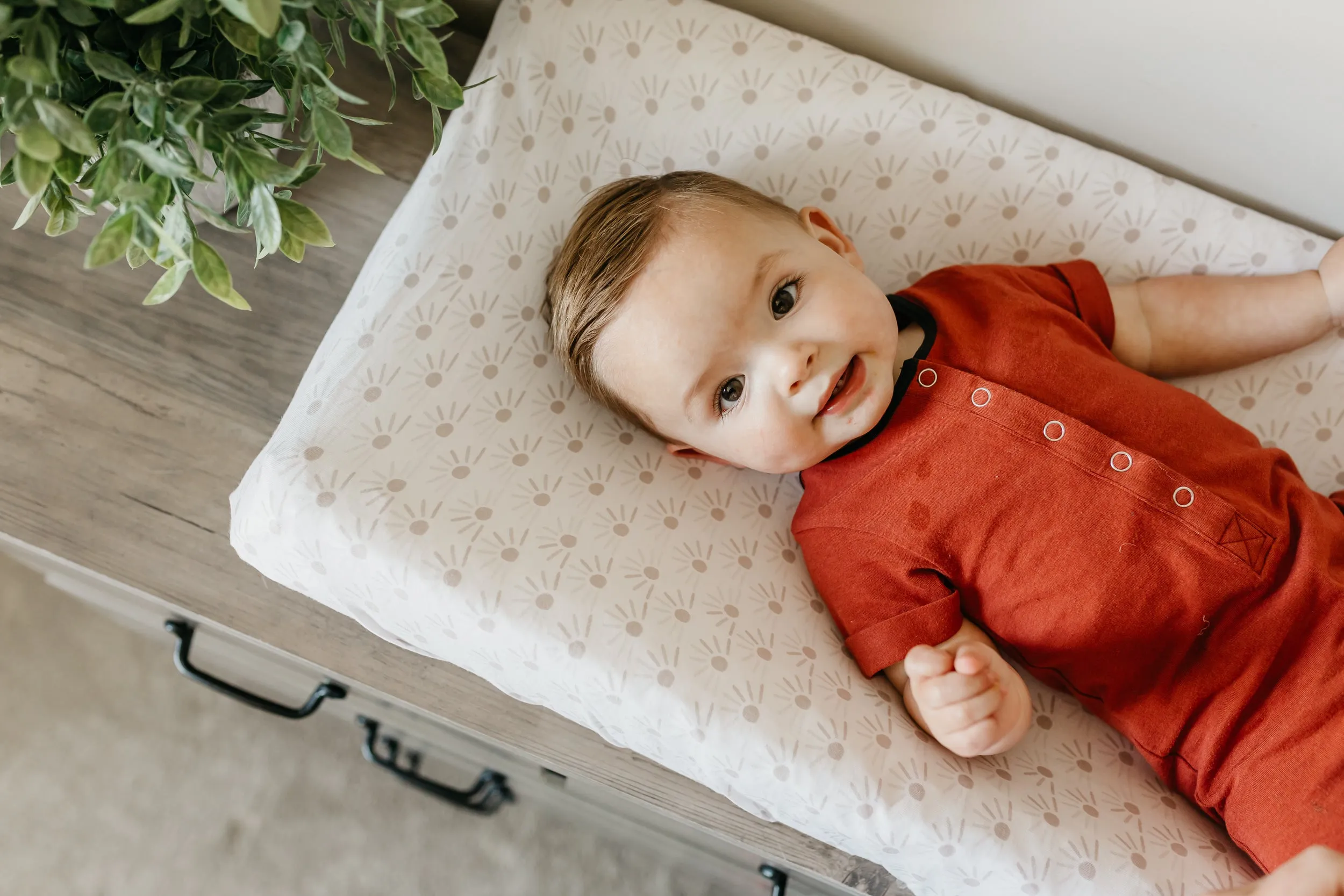 Premium Knit Diaper Changing Pad Cover - Shine