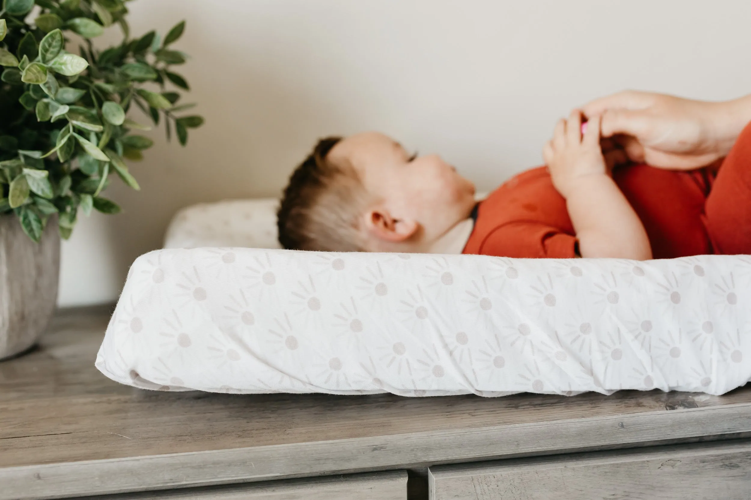 Premium Knit Diaper Changing Pad Cover - Shine