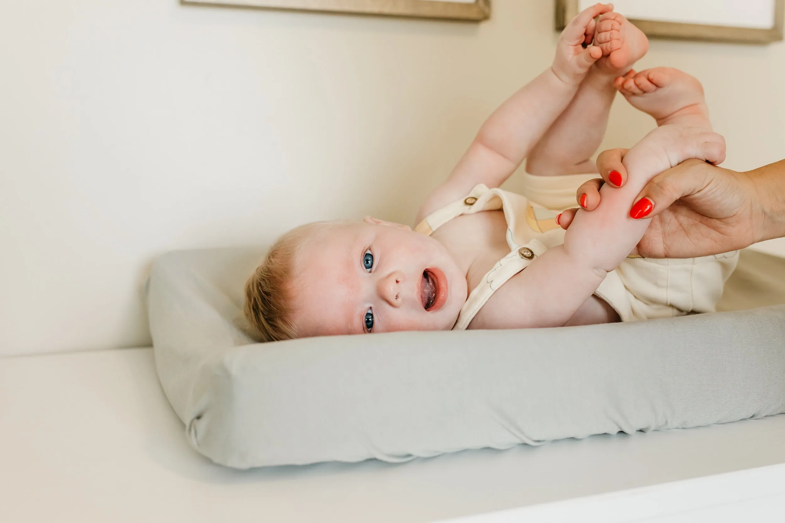 Premium Knit Diaper Changing Pad Cover - Stone