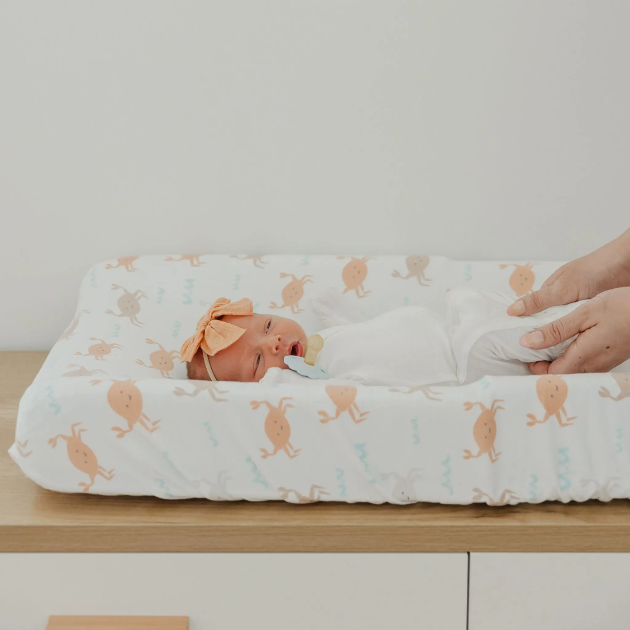 Premium Knit Diaper Changing Pad Cover - Tide