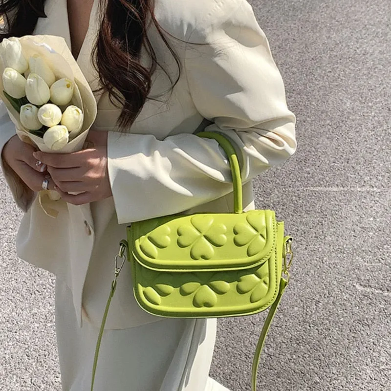 PU Mini Flower 3D Theme Handbag For Women