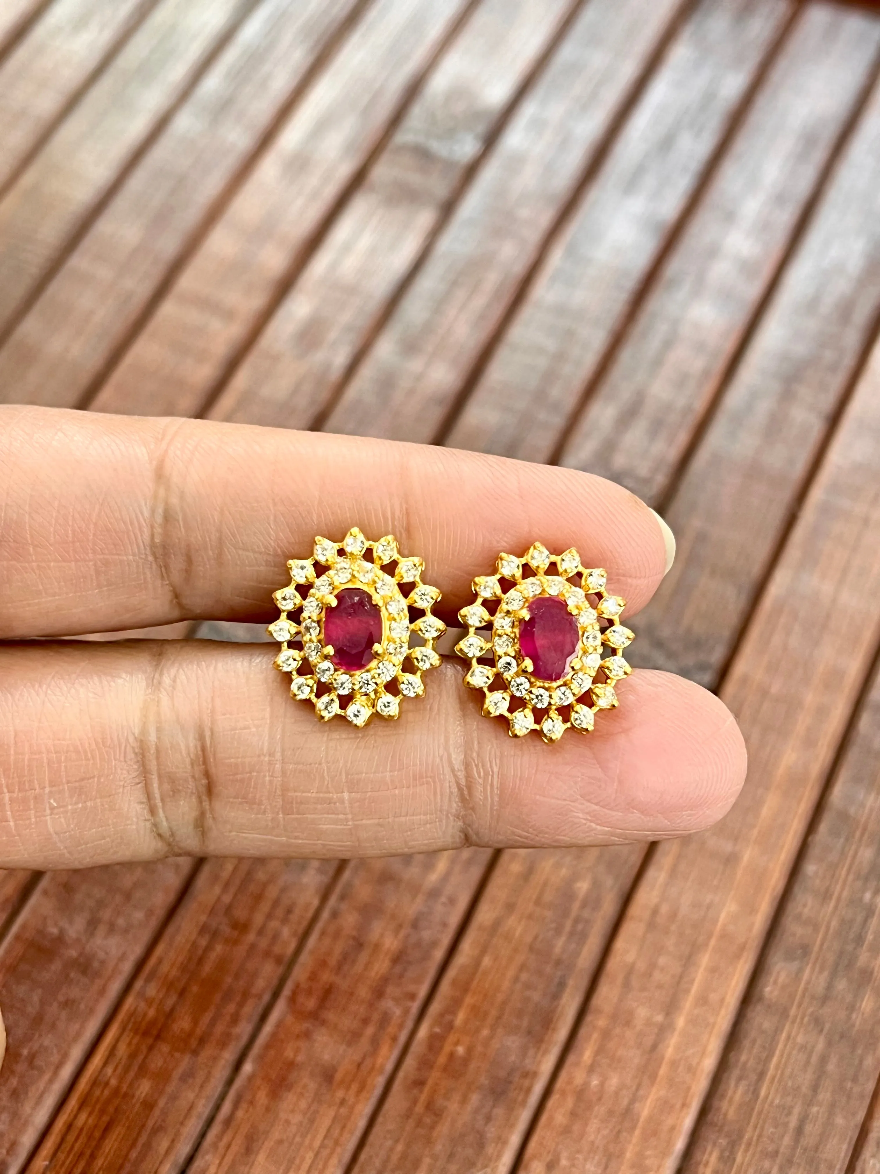 Pure 925 Silver CZ Pendant and Earrings