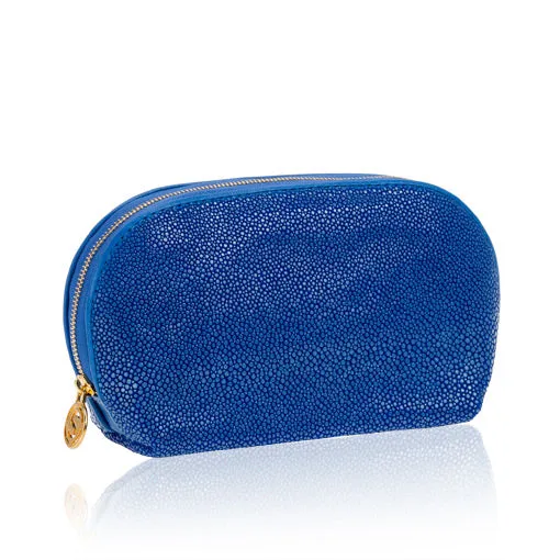 Purple Stingray Leather Cosmetic Case