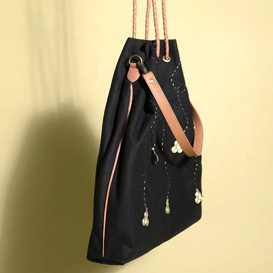"Jholla" HYBRID TOTE - Black