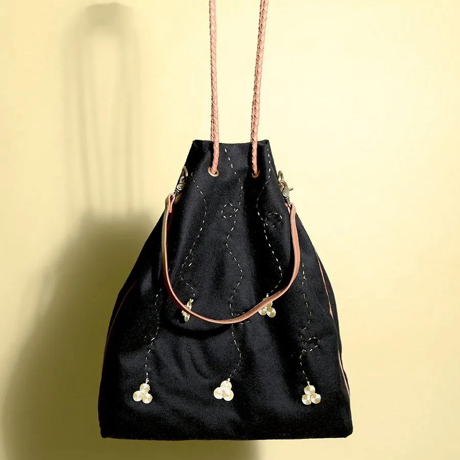 "Jholla" HYBRID TOTE - Black