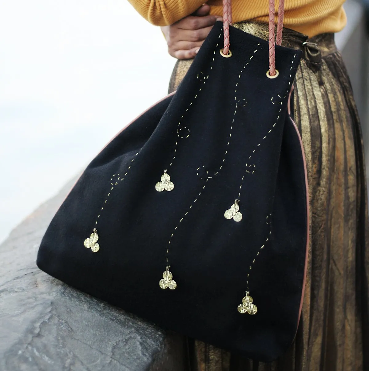 "Jholla" HYBRID TOTE - Black