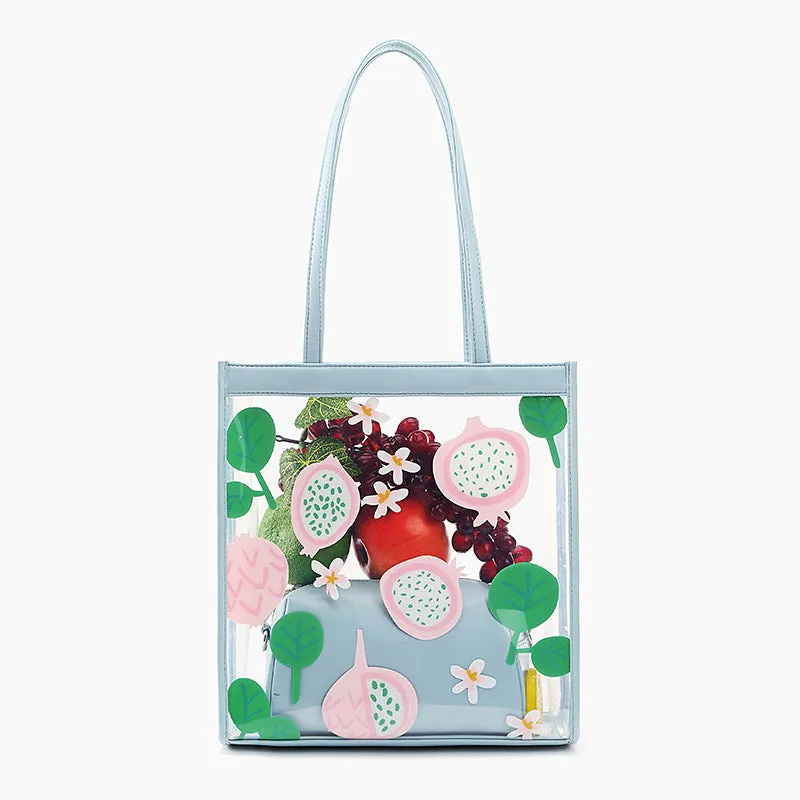 "SWEET FRUIT PRINT TRANSPARENT" BAG UB2417