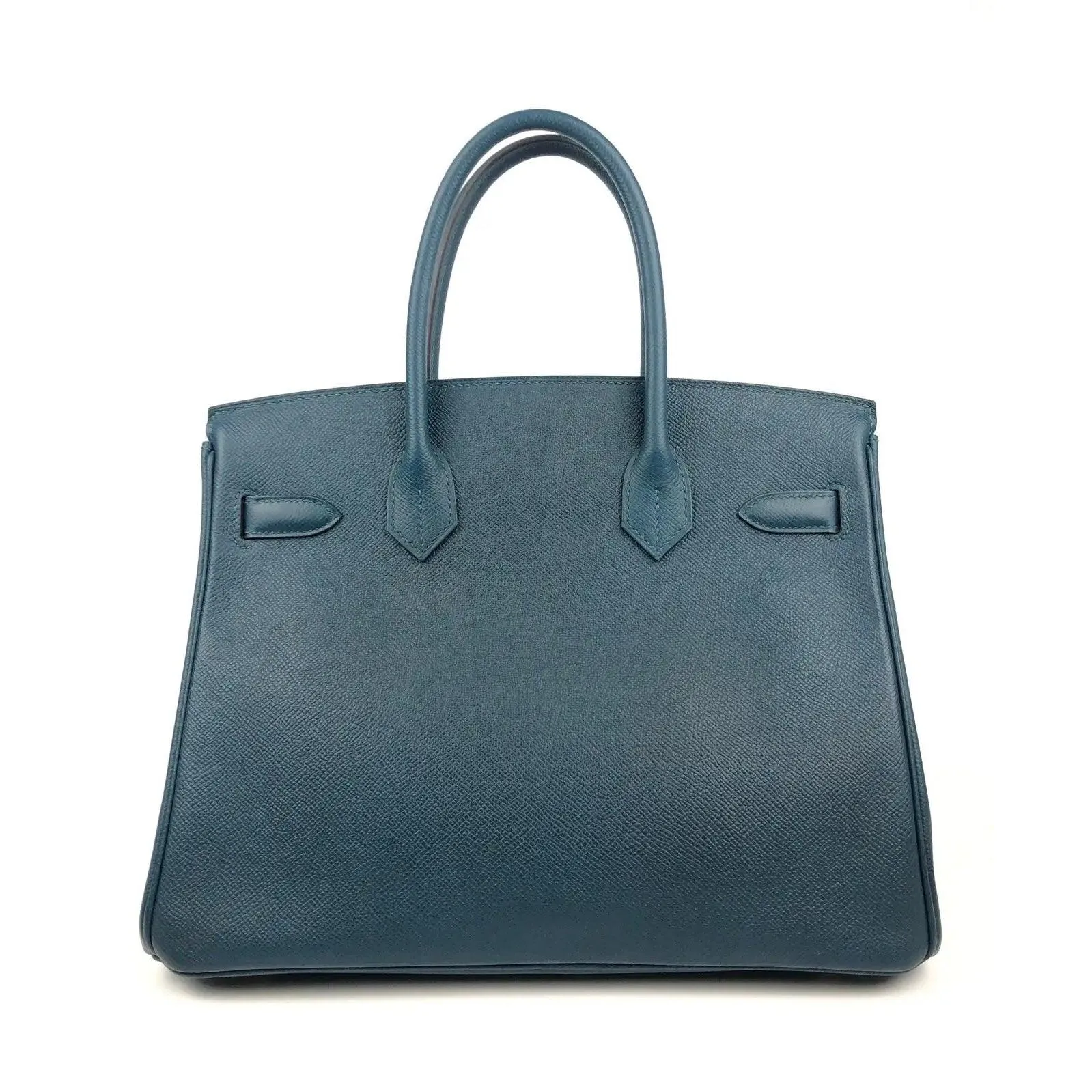 Rare HERMES Birkin 30 Colvert Blue Epsom Bag
