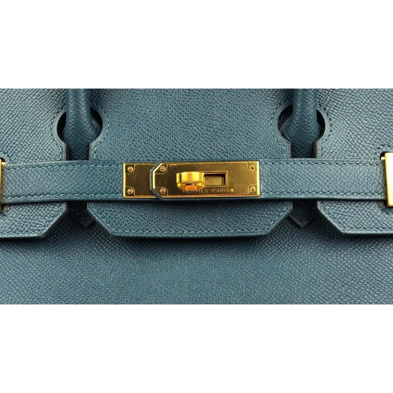 Rare HERMES Birkin 30 Colvert Blue Epsom Bag