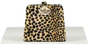 Rixo Leopard Velvet Bracelet strap Amelie Bag