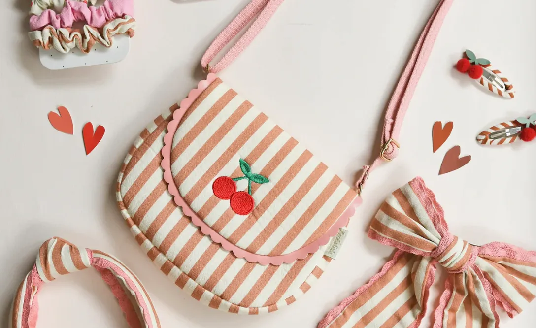 Rockahula Stripy Cherry Scallop Bag
