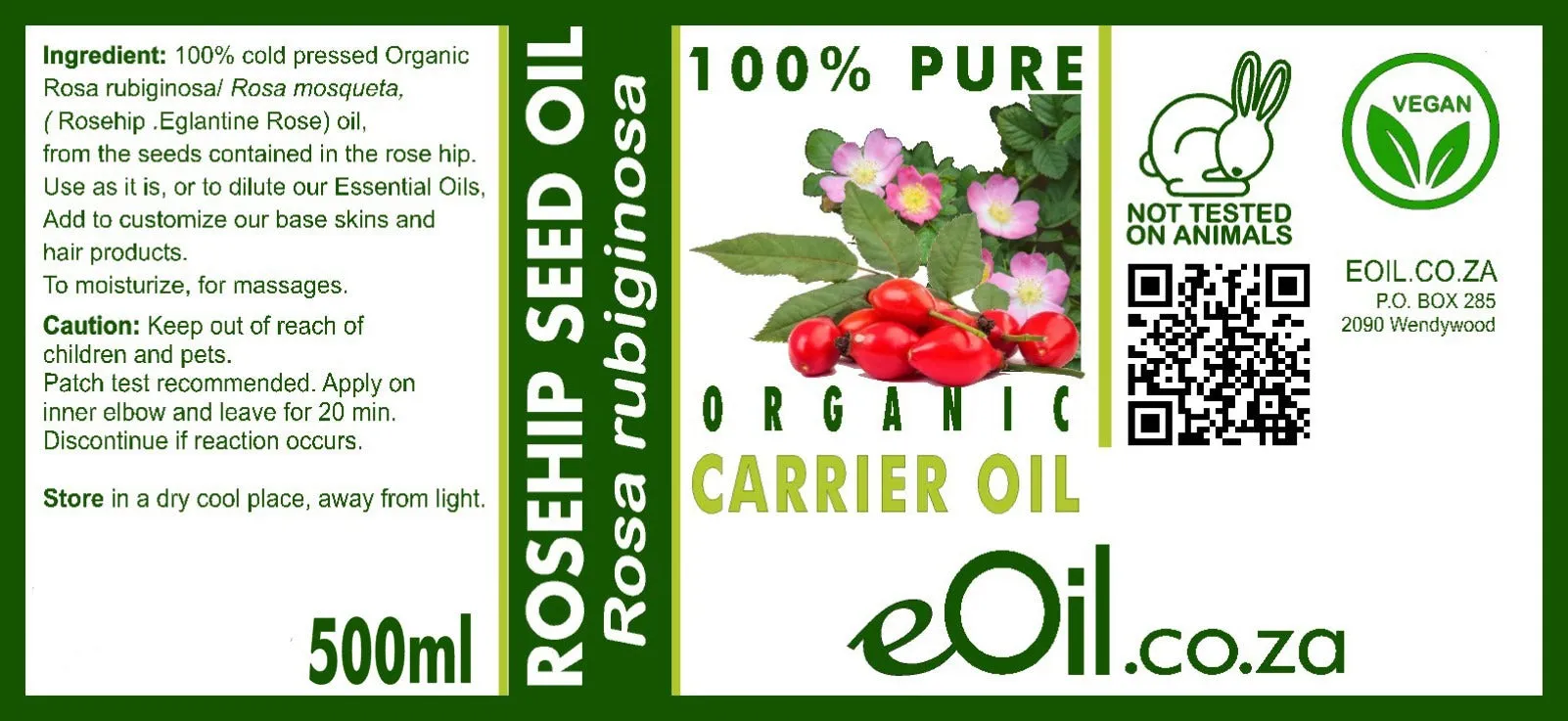 Rosehip Seed Organic Carrier Oil