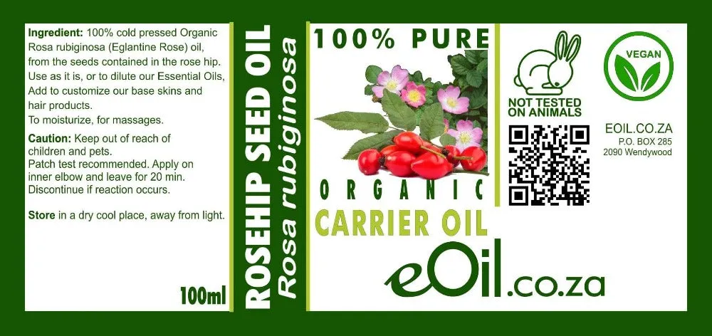 Rosehip Seed Organic Carrier Oil