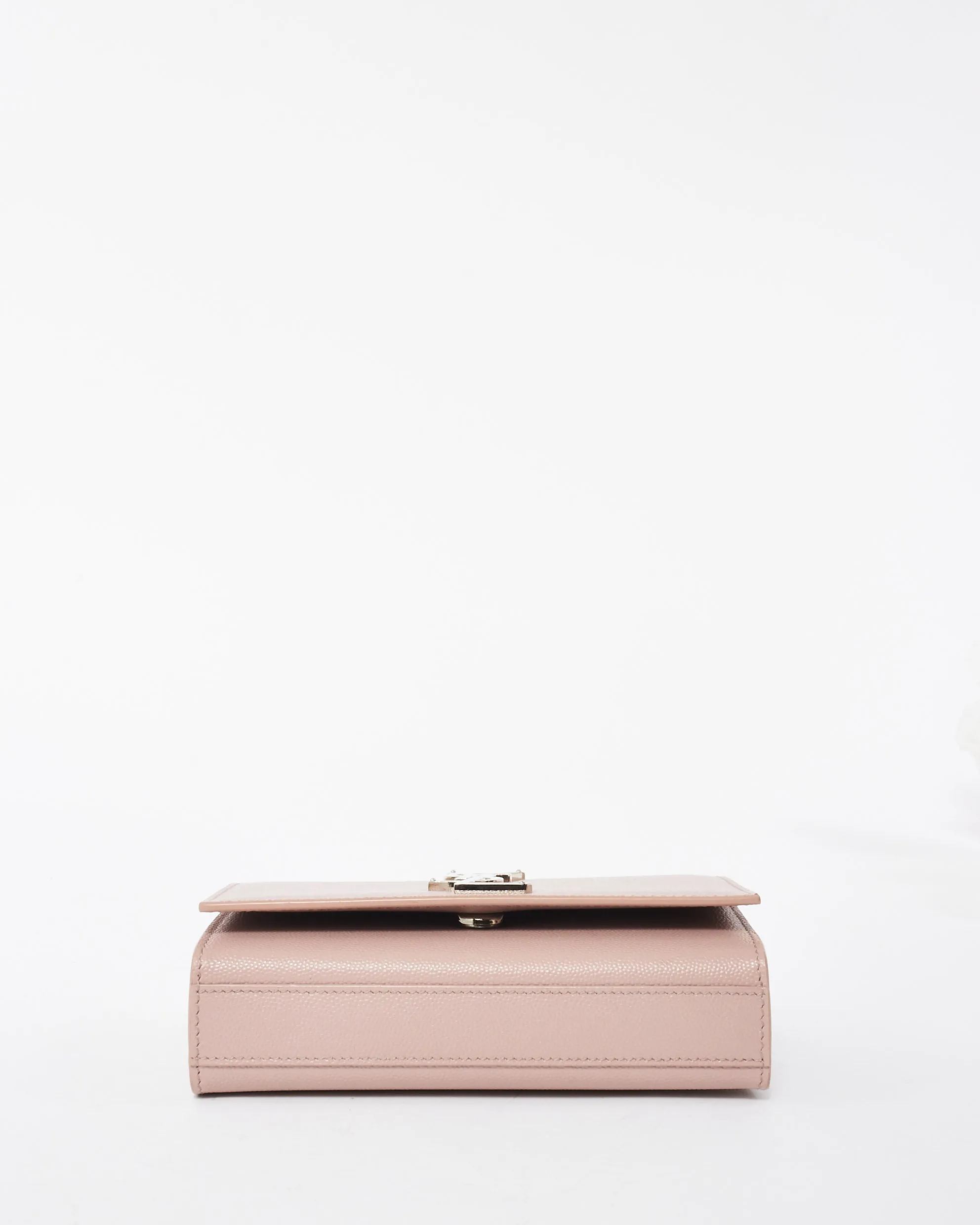 Saint Laurent Blush Pink Grain de Poudre Embossed Leather Small Kate Bag