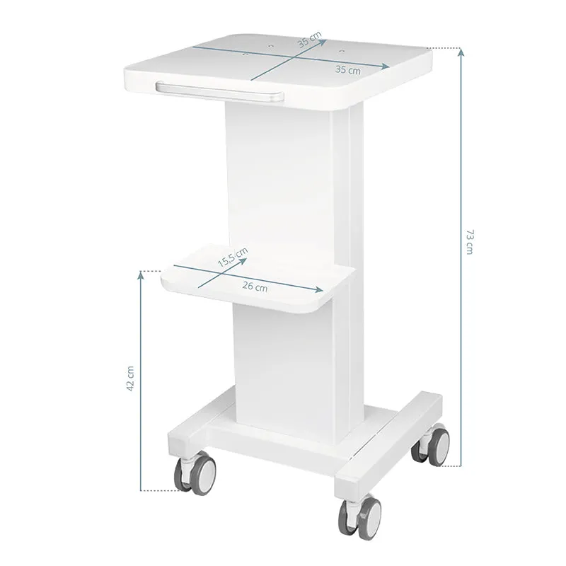 Salon Set - Cosmetic Chair 557A with Cuvette White | Terry Sheet Cover & Cosmetic Table for Device 090