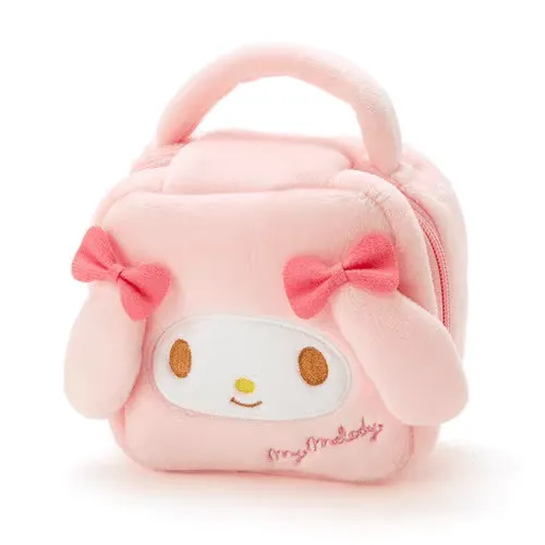 Sanrio Plush Small Square Bag Cosmetic Toiletry Bag Portable Travel Organizer