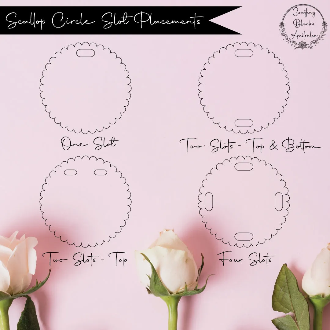 Scallop Circle • Blank Shape • 50mm