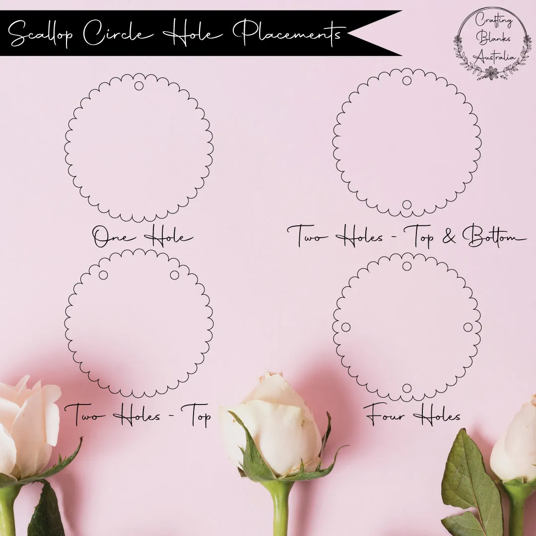 Scallop Circle • Blank Shape • 50mm