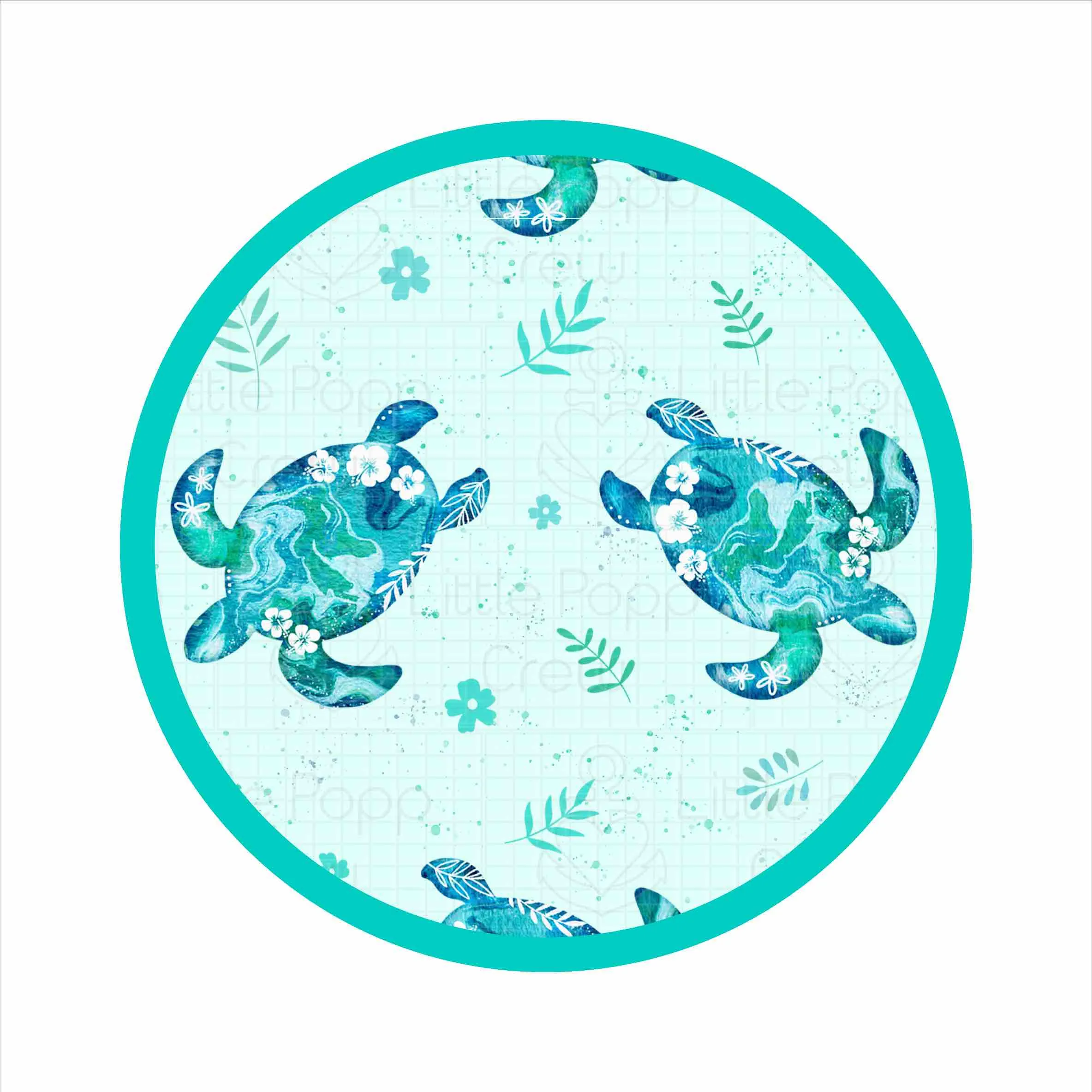 Sea of Turtles | Convertible Bamboo Zipper Baby Pajamas
