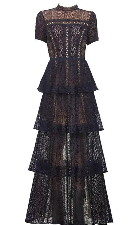 Shamala Mermaid Long Lace Dress