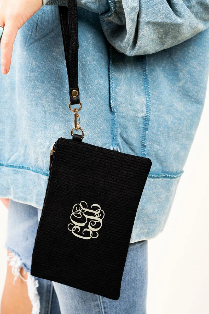 She's Unforgettable Wristlet Pouch, Black
