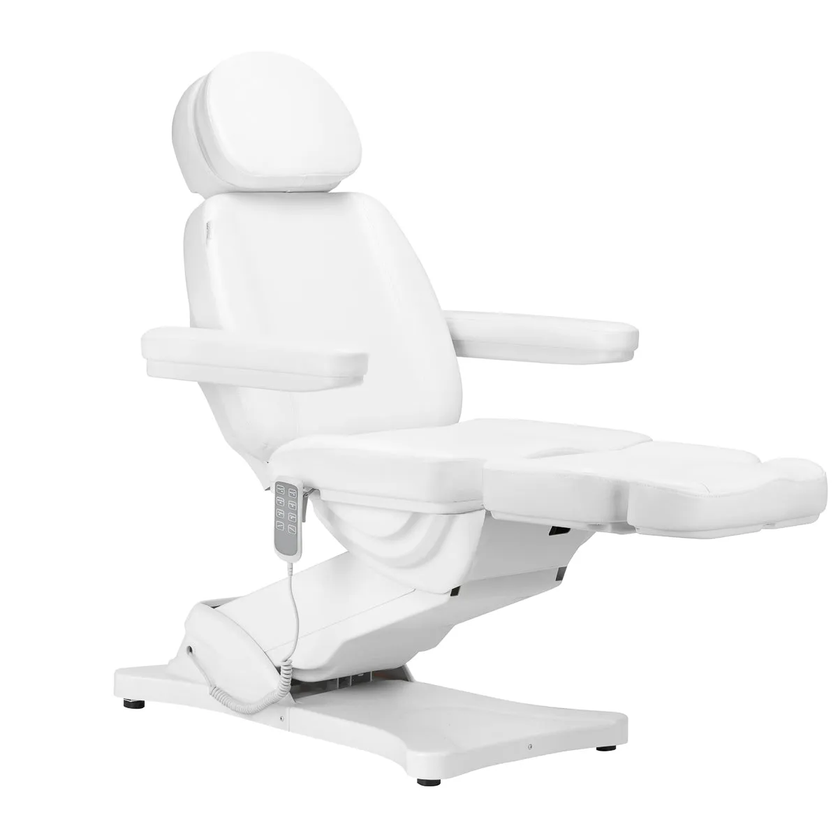 Sillon Electric Cosmetic Chair Classic 4 Motors with Cradle White