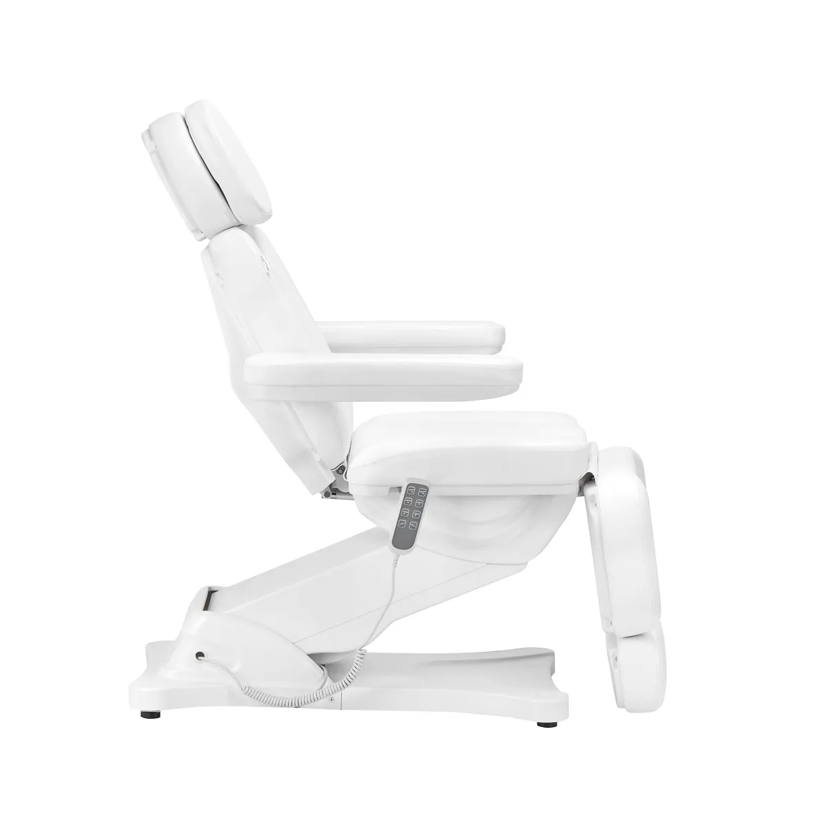 Sillon Electric Cosmetic Chair Classic 4 Motors with Cradle White