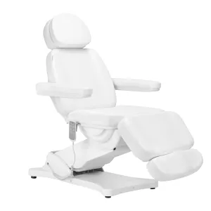 Sillon Electric Cosmetic Chair Classic 4 Motors with Cradle White