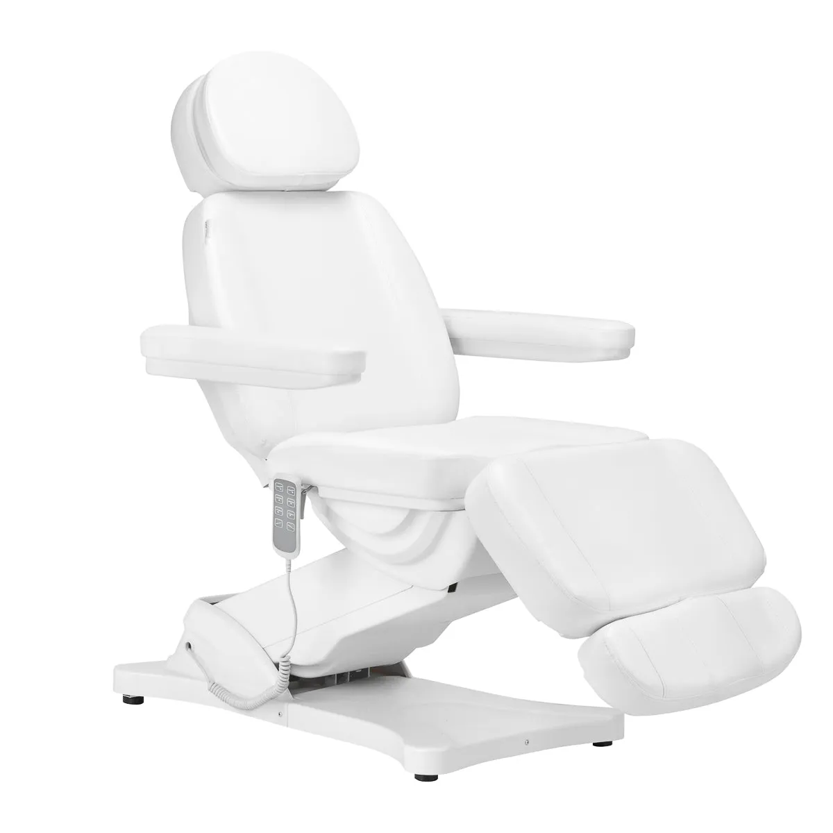 Sillon Electric Cosmetic Chair Classic 4 Motors with Cradle White