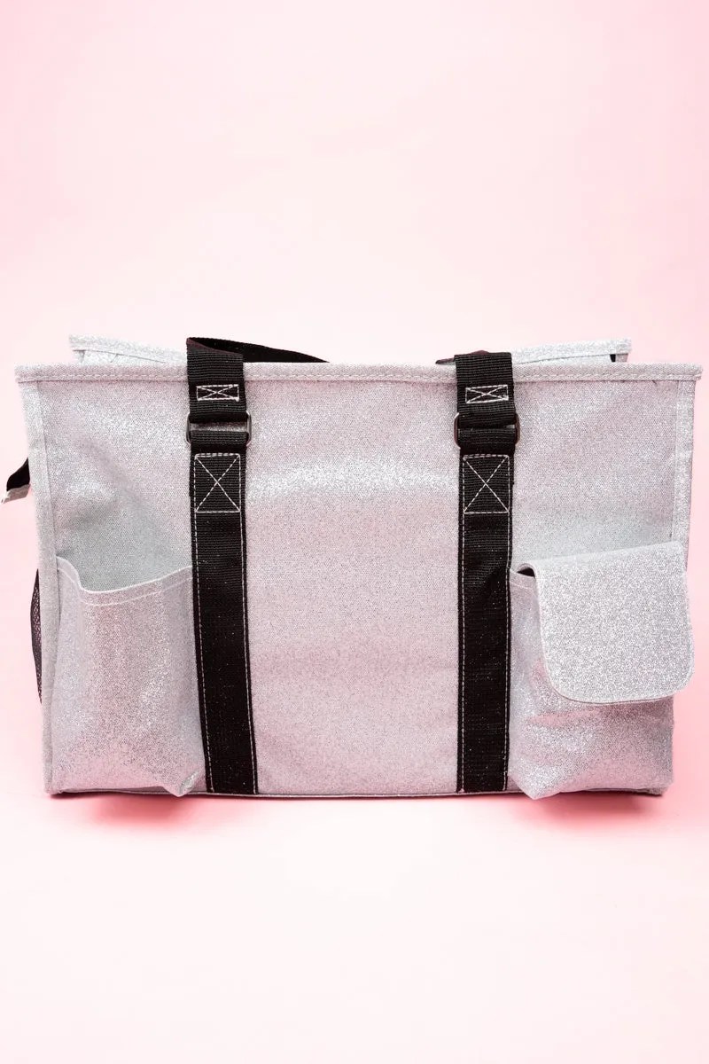 Silver Glitz & Glam Get Organized Tote