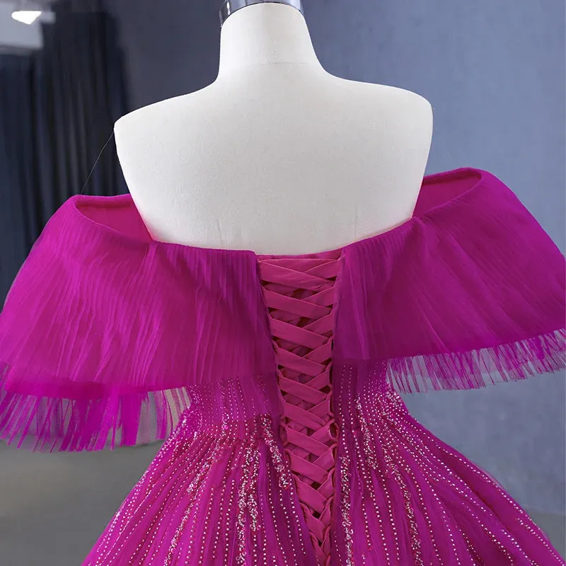 Simple Floor Length Evening Dresses Short Sleeves Pleat Long Prom Dresses