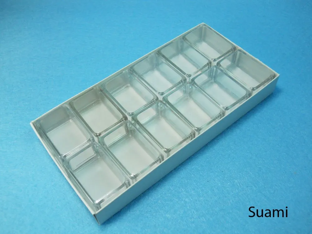 Small Clear Plastic Boxes - Display Boxes, Clear Display Cases,Transparent plastic box, Eco system terrarium boxes - Set of 12 PCS
