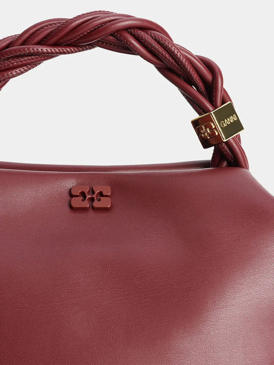 Small Ganni Bou Bag - Burgundy