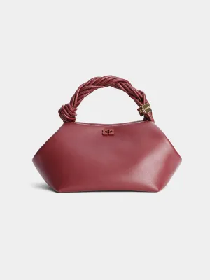 Small Ganni Bou Bag - Burgundy